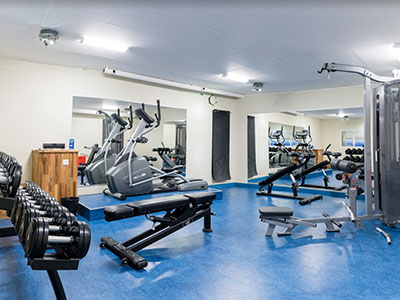 Maskinrummet hotellets gym