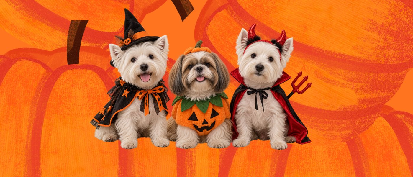 Halloweenhundpromenad